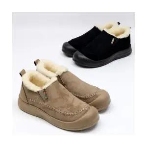 제이시 발볼 넓은 겨울 털단화 3cm 방한 부츠 B135