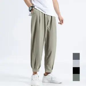 남자포켓와이드팬츠 조거팬츠 남성면반바지 남성슬렉스 숏팬츠 밴딩반바지