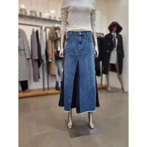 제시뉴욕 세이브존05 패치 데님 롱스커트 AEM5SZNSDS5960BU