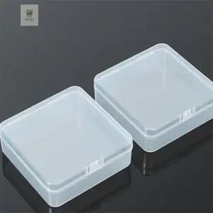 카트담기 정사각 미니 플라스틱 수납케이스 2P 12.5X12.5 투명사각케이스