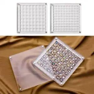 [하프클럽/]투명 인기 조개 케이스 전시함 감성 대용량 64 칸 소