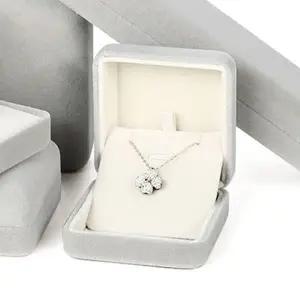 [하프클럽/]벨벳 결혼 목걸이함 프로포즈 목걸이 케이스 소