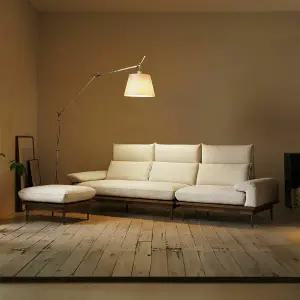 도손 4인용 알파인 패브릭 헤드레스트 원목소파