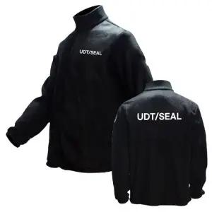 [프로셀러] 블랙 기모 겨울 후리스 집업 UDT/SEAL