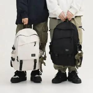 [하프클럽/]남자 고등학생 새학기 캐주얼 검정 아이보리 백팩