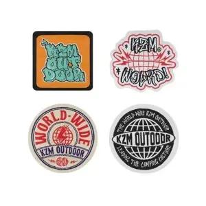 카즈미 와펜 캠핑 가방 찍찍이 와펜 패치 월드 4p (WFKBIFC)