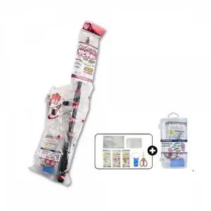 고품질 와쿠 입문용 사비키 300 세트 낚시대 미니 (WFKB75A)