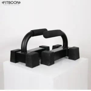 핏분 푸쉬업바 가슴 상체 근력 운동 홈트 기구 블랙