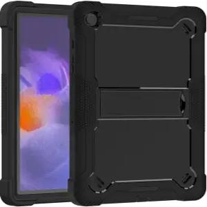 삼성 갤럭시 탭 A9 플러스 11인치 케이스 2024(X210 X215 X216)용 옴팩 360 회전 스탠드 핸드 스트랩 블랙