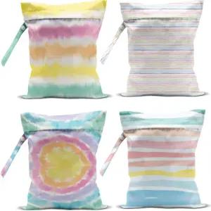 zcyxuw 4개 습식 가방 드라이 방수 비치 수영복 기저귀 메이크업 크루즈 선박 필수품 액세서리 여행 여성용