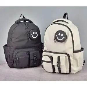 [하프클럽/]학생 백팩 베스트 책가방 심플 캐주얼 남녀공용 학교