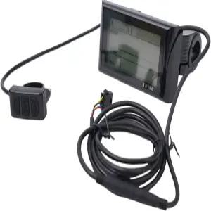 온도 속도 시간 전원 모니터 제어 패널이 있는 전기 자전거용 LCD 디스플레이 미터 패널 SW900 컨트롤러