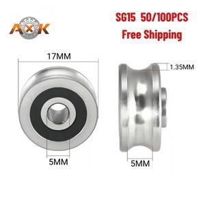 4pcs/10pcs SG15 레이저 자수 기계 U 자형 원형 그루브 가이드 롤러 더블 배구 베어링