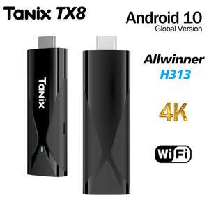 TANIX TX8 스마트 호환 TV 박스 안드로이드 10 스틱 Allwinner H313 2GB 16GB 2.4G WIFI 미니 소형 호환