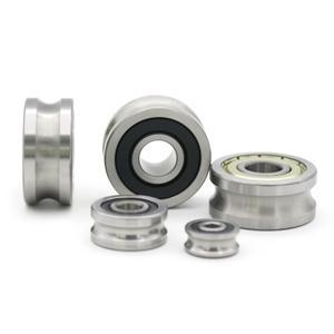 LFR50-5-4 LFR5207 U형 홈 앵귤러 콘택트 트랙 롤러 베어링 메탈 씰  고무