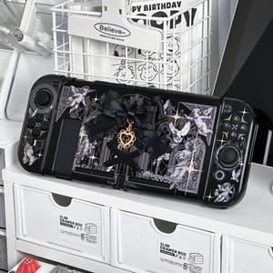 [호환품]고딕 스위치 OLED 케이스 커버 - 닌텐도 호환 Switch OLED/Lite 보호 쉘 독특한 미적 게임 액세서