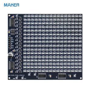 16x16 LED 디스플레이 SMD 납땜 키트 300 부품 연습 보드