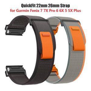 Garmin Fenix 7 7X Pro 6 6X 5 5X Plus Epix Gen 2 팔찌 용 스마트 호환 시계 손목 밴드 QuickFit 22mm