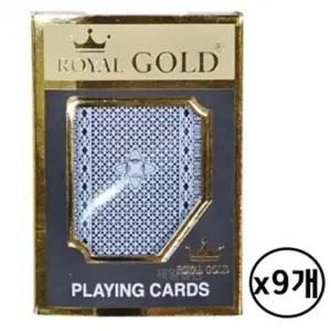 로얄골드 트럼프 카드 고급 포커세트 플라스틱 9개 도매전용 클래식디자인