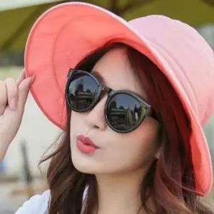 레이스 자외선차단 리본포인트 썬캡 썬캡모자 빛가리