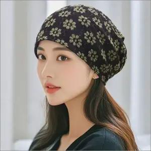 모자 항암모자 두건 비니 여자 터번 꽃무늬