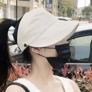 메쉬소재 햇빛차단 마스크걸이 어부캡 모자