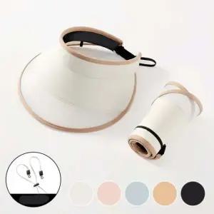 여름 런닝 등산 넓은챙 꼬깔 와이드 반투명 썬캡 모자