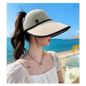 케이 썬캡 모자 와이드챙