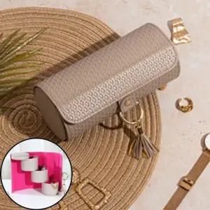 [하프클럽/]악세서리 트렌드 올 3단 수납함 주얼리 케이스 여행