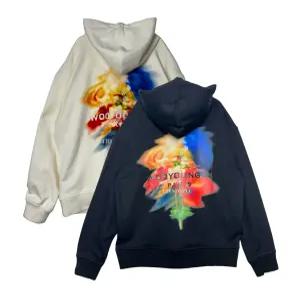 24FW 우영미 스웨잉 플라워 후드 티셔츠 W243TS36723B