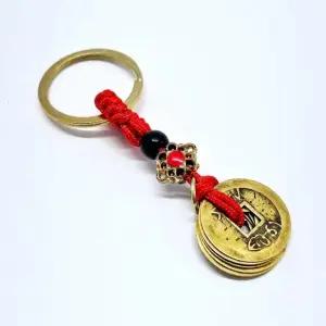 재물운 열쇠고리 행운 액막이 키링 엽전 키홀더 부적 (WFKB5KW)