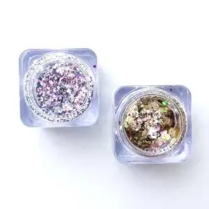 글리터파우더 손톱장식 네일아트재료 셀프네일 2색 (WFKBJI2)