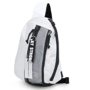 [하프클럽/]여행 크로스백 가방 남자 슬링백 패션 바디백 화이트