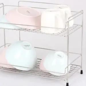 [하프클럽/]서재 테이블 정리 선반 중형 2단 키친 랙 다용도 수납 솔루션