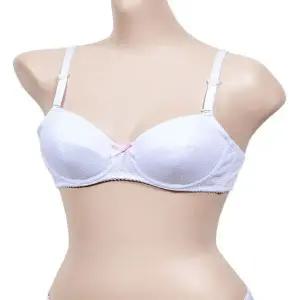 [하프클럽/]청량한 색감 리본 포인트 주니어 A컵 3단계 브라 설계 브라렛