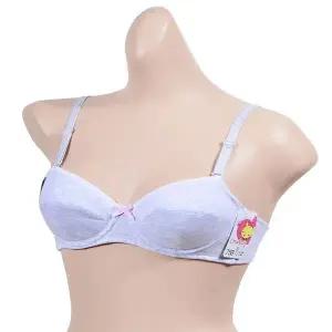 [하프클럽/]고양이 패턴 주니어 입체 브라 3단계 B컵 인체공학적 디자인