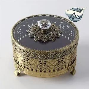 [하프클럽/]우아한 실버 장신구 보관함 세련된 소품수납함