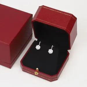 [하프클럽/]고급형 앤틱 주얼리 하드케이스 귀걸이 레드