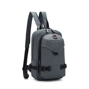 [하프클럽/]슬링백 남자 캐주얼 그레이 스트릿 백팩 스포츠 낚시