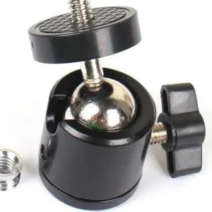 [하프클럽/]먹방볼헤드 브이로그 소형 튼튼한 1인방송 1/4나사볼헤드 회전