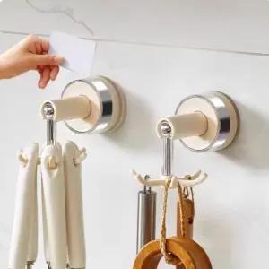 고품질 문어 주방 수납걸이 흡착식 회전 걸이 다용도 후크 자석고리 (WFKBP07)