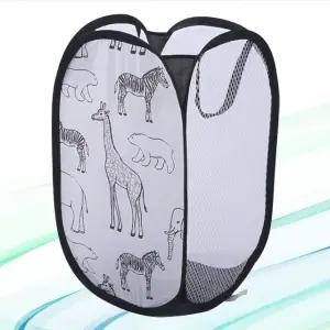 휴대용 접이식 세탁바구니 가벼운 메쉬 빨래통 수납 (WFKBLRE)