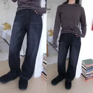 [모코블링] 흑청 밍크 데님팬츠 #청바지 #데님팬츠 #흑청 #워싱팬츠 #와이드팬츠 #밍크기모