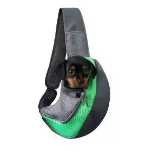소형견 강아지 메쉬 슬링 크로스백 반려동물 이동가방 (WFKBAL5)