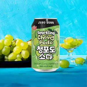 리얼 청포도 소다 제로 350ml x 24캔
