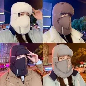 패딩 올인원 바라클라바 겨울 방한 후드 넥워머 머플러