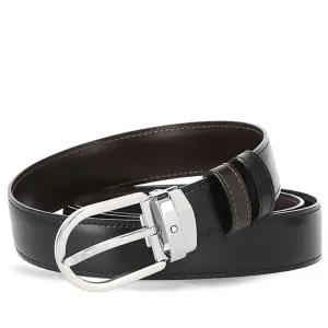 [NS홈쇼핑][몽블랑] [쇼핑백증정] 로고 양면 프리컷팅 128135 (38157) 남성 벨트..