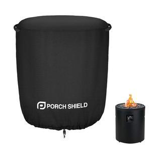 현관 방패 페이드 저항 원형 파티오 파이어 컬럼 커버 24인치 방수 야외용 고층 화재 구덩이 닌자 파이어사이드 360 실외 히터용