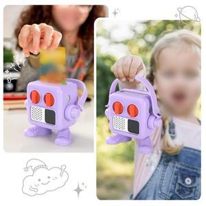 Yoto Mini 호환(2024 에디션)용 오디오 플레이어 커버 카드 보관 액세서리가 포함된 휴대용 실리콘 보호 케