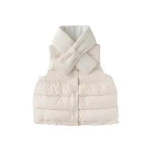 [밍크뮤]SC선물포장(아이보리)뮤뮤여아라이트다운베스트(35A1413003)오리털조끼/목도리포함/A